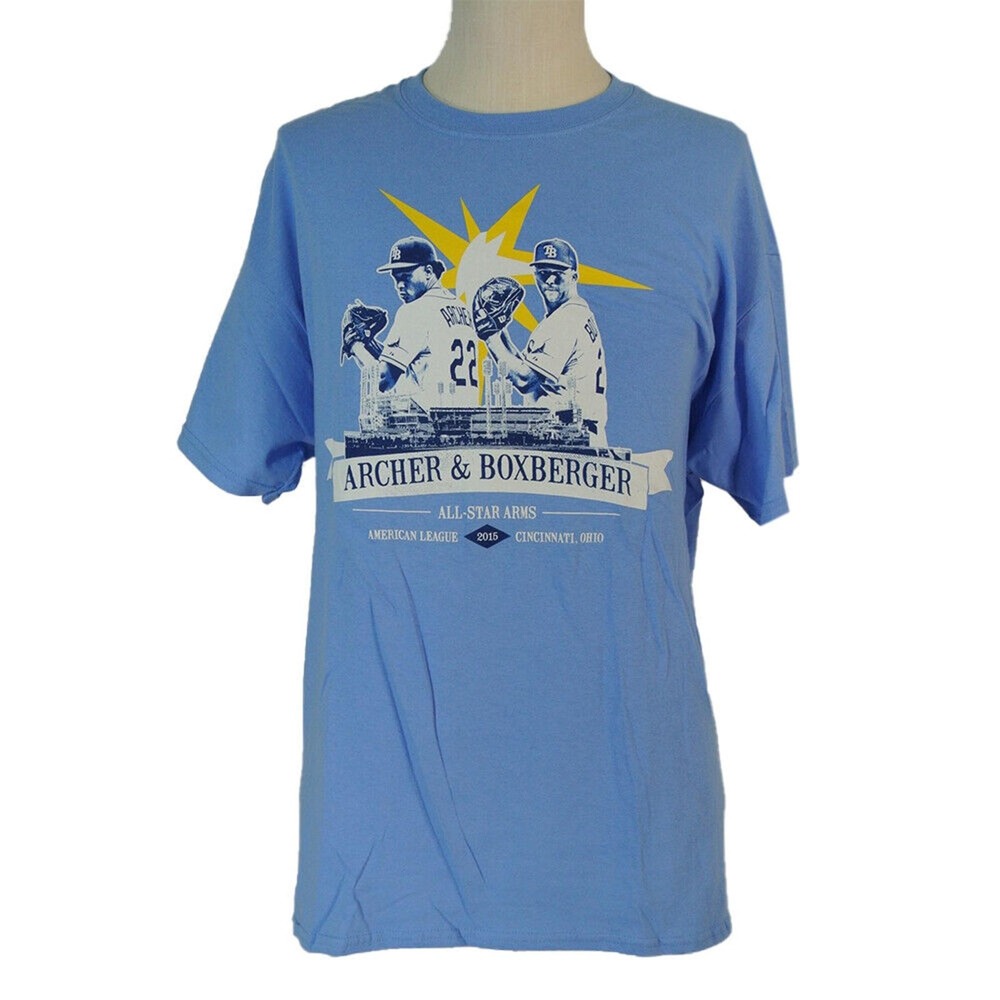 Tampa Bay Rays Shirt Men's XL extra large blue all star game Archer Boxberger
